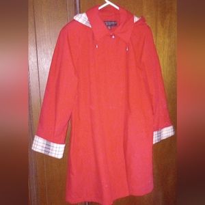Lined Hooded Coat 3XHidden button